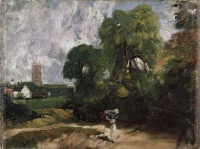 John Constable Stoke-by-Nayland, Suffolk. oil painting image